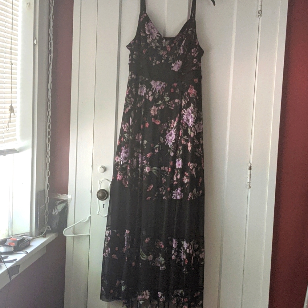 Black floral Maxi dress